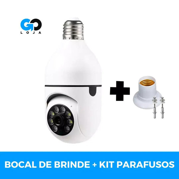 Câmera de Segurança GOSecure® - Instalação Flexível e Visão Noturna (GANHE O BOCAL DE BRINDE + KIT PARAFUSOS) - goloja