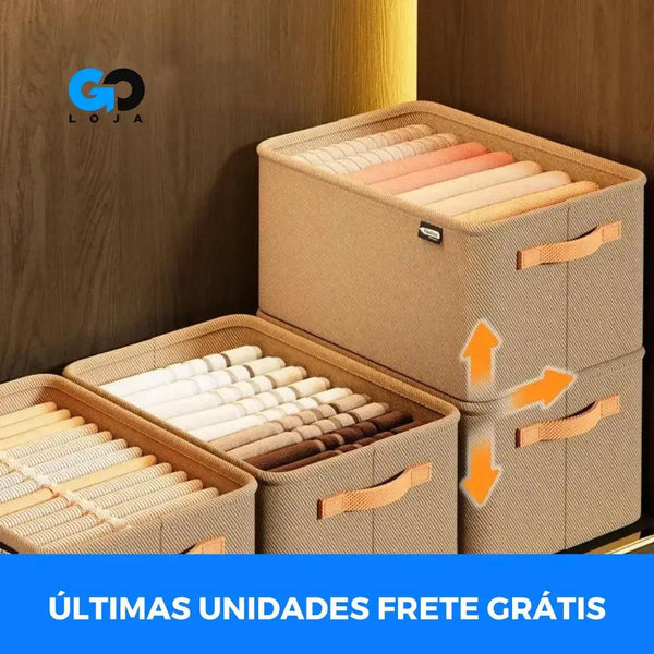 Organizador de Roupas Dobrável GoOrg™- COMPRE 1 LEVE 2 - SOMENTE HOJE ⏰ - goloja